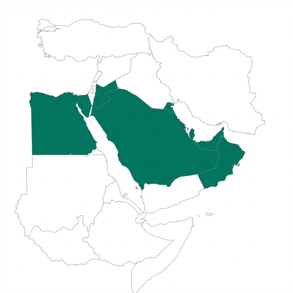 Arab Region Map